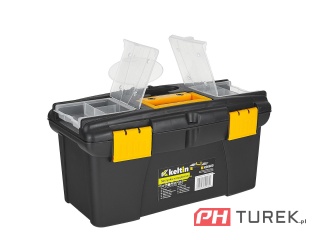 Skrzynka narzędziowa z organizerami plastikowa 12" 32 x 17,5 x 16 cm