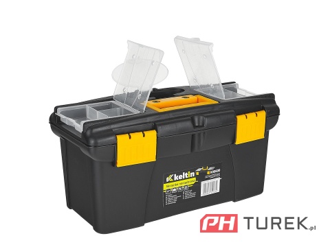 Skrzynka narzędziowa z organizerami plastikowa 12" 32 x 17,5 x 16 cm