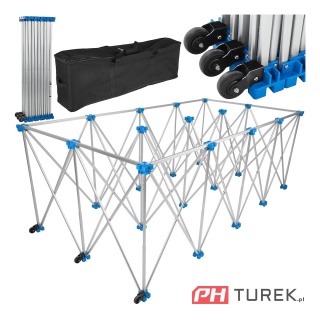 Stolik glazurniczy składany do dużych płytek 230x118x85cm 1000kg