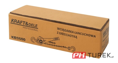 Wciągarka wyciągarka łańcuchowa ręczna z grzechotką 1,5T 3M KD3500