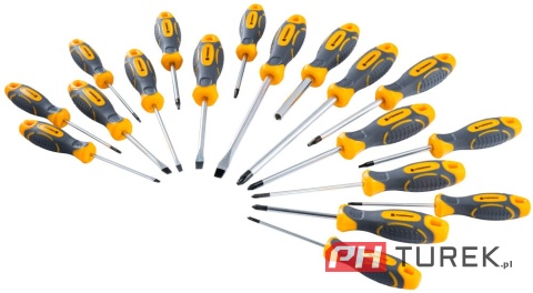 Zestaw wkrętaków 44el. (stojak) pm-zw-44zn śrubokrętów płaski + torx krzyż